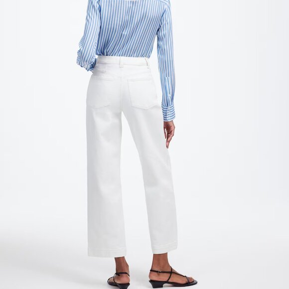 Madewell The Perfect Vintage Wide-Leg Cropped Jeans - Picture 1 of 8